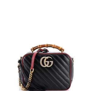 Gucci Marmont Torchon Bamboo Camera Bag #202992G12B